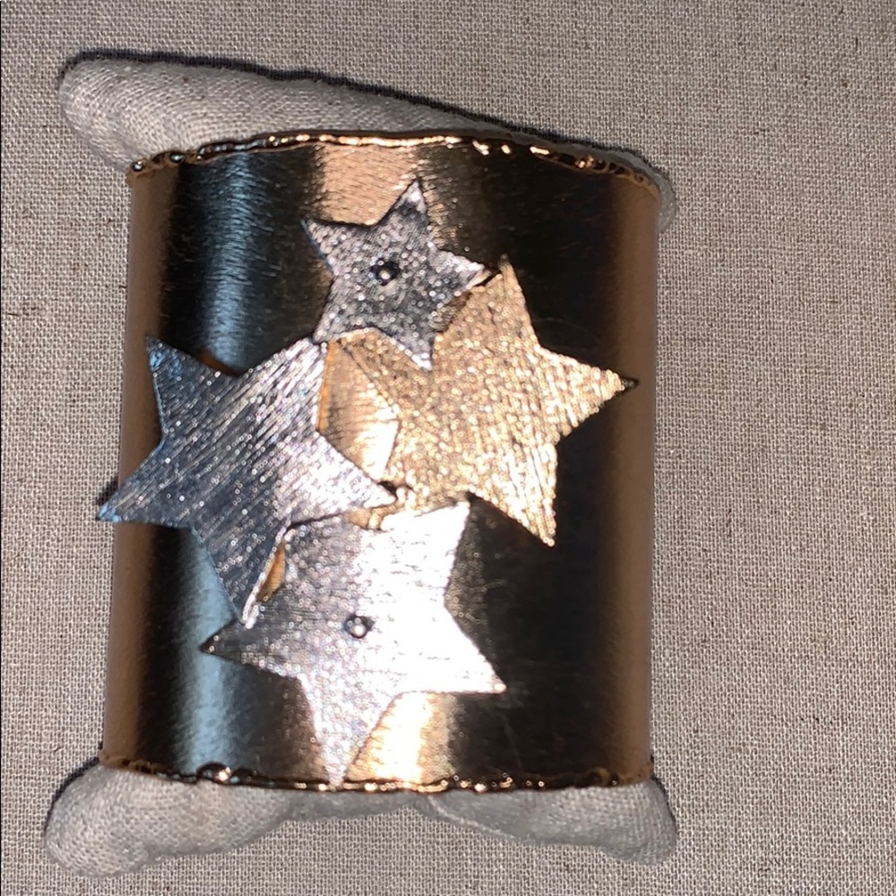 NEW Lale Stars 2 3/4” Cuff Bracelet 24k Gold
adj